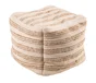 Pouf, naturel blanc l.40 x H.40 cm
