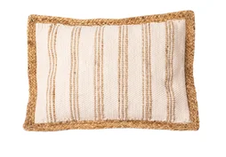 Coussin, naturel blanc l.40 x H.60 cm
