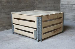Composteur compost d'extérieur Estwood non traité 230 l