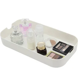 Organiseur H.4.7 x l.16.3 x P.4.7 cm, plastique blanc, Remix