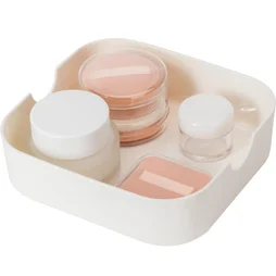 Organiseur H.4.7 x l.15.1 x P.4.7 cm, plastique blanc, Remix