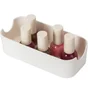 Organiseur H.4.7 x l.7.3 x P.4.7 cm, plastique blanc, Remix