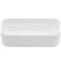 Organiseur H.4.7 x l.7.3 x P.4.7 cm, plastique blanc, Remix