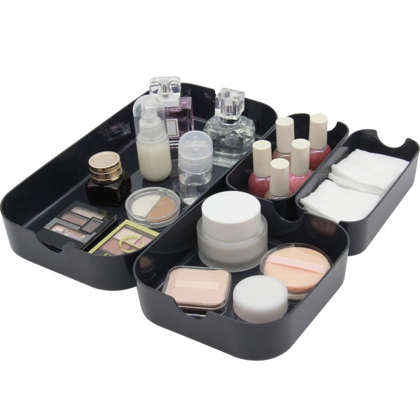 Organiseur H.5.3 x l.16.3 x P.30.2 cm plastique gris, Remix