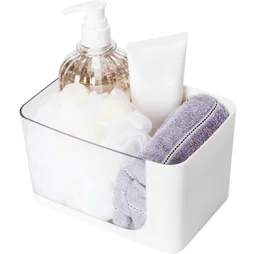 Boîte de rangement Nomade, H.10.7 x l.12 x P.10.7 cm, plastique blanc, Remix