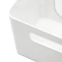 Boîte de rangement Nomade, H.10.7 x l.12 x P.10.7 cm, plastique blanc, Remix