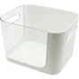Boîte de rangement Nomade, H.14.2 x l.16.5 x P.14.2 cm, plastique blanc, Remix