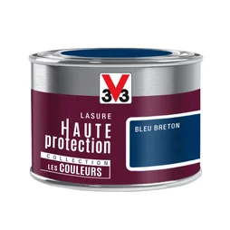 Lasure V33 HP LES COULEURS 8 ans bleu breton satiné 0.125 L