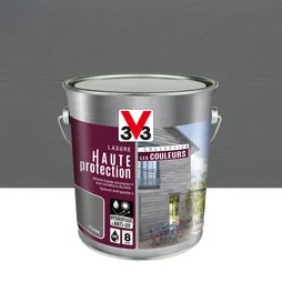 Lasure V33 HP LES COULEURS 8 ans poivre satiné 2.5 L