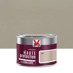 Lasure V33 HP LES COULEURS 8 ans lin satiné 0.125 L