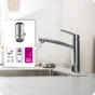 Mousseur chrome cuisine, M24, bouton latéral, Easyclean, eco, EQUATION