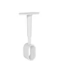 Lot de 1 support de barre de penderie D30 x 15 mm ovale blanc 21.72 m