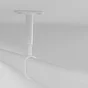 Lot de 1 support de barre de penderie D30 x 15 mm ovale blanc 21.72 m