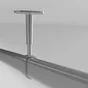 Lot de 1 support de barre de penderie D30 x 15 mm ovale chrome 21.58 m