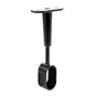 Lot de 1 support de barre de penderie D30 x 15 mm ovale noir 21.66 m