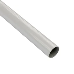 Barre de penderie blanc H.2.5 x l.100 x P.2.5 cm