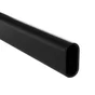 Barre de penderie noir H.3 x l.150 x P.1.5 cm