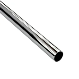 Barre de penderie gris H.2.5 x l.200 x P.2.5 cm