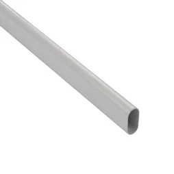 Barre de penderie blanc H.3 x l.200 x P.1.5 cm