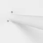 Lot de 2 support de barre de penderie D25 mm rond blanc 54.4 m