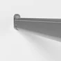 Lot de 2 support de barre de penderie D30 x 15 mm ovale chrome 18 m