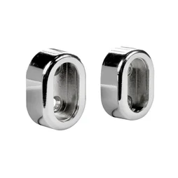 Lot de 2 support de barre de penderie D30 x 15 mm ovale chrome 28.95 m
