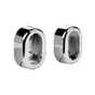 Lot de 2 support de barre de penderie D30 x 15 mm ovale chrome 28.95 m