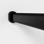 Lot de 2 support de barre de penderie D30 x 15 mm ovale noir 28.9 m