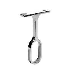 Lot de 1 support de barre de penderie D30 x 15 mm ovale chrome 45.83 m