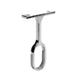 Lot de 1 support de barre de penderie D30 x 15 mm ovale chrome 45.83 m
