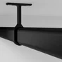 Lot de 1 support de barre de penderie D30 x 15 mm ovale noir 10.59 m