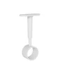 Lot de 1 support de barre de penderie D25 mm rond blanc 21.78 m