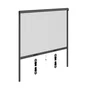 Moustiquaire enroulement vertical 100x100 cadre alu gris