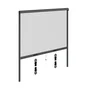 Moustiquaire enroulement vertical 140x140 cadre alu gris