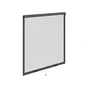 Moustiquaire enroulement vertical 160x160 cadre alu gris
