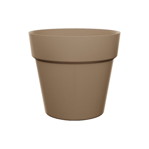 Pot polypropylène NATERIAL Diam.29.5 x H.25.8 cm beige