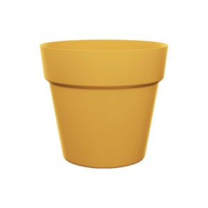 Pot polypropylène NATERIAL Diam.24.5 x H.21.5 cm moutarde