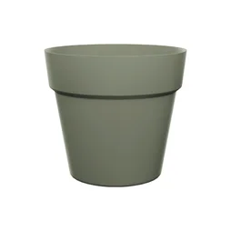 Pot polypropylène NATERIAL Diam.24.5 x H.21.5 cm vert olive