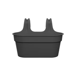 Jardinière accroche balcon Anthracite l.35 x L.26,6 x H.24.8 cm NATERIAL