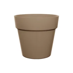 Pot polypropylène NATERIAL Diam.24.5 x H.21.5 cm beige