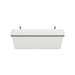 Jardinière et support plastique NATERIAL L.50 x l.49.97 x H.19.156 cm blanc