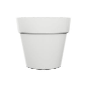 Pot plastique NATERIAL Diam.24.5 x H.21.5 cm blanc