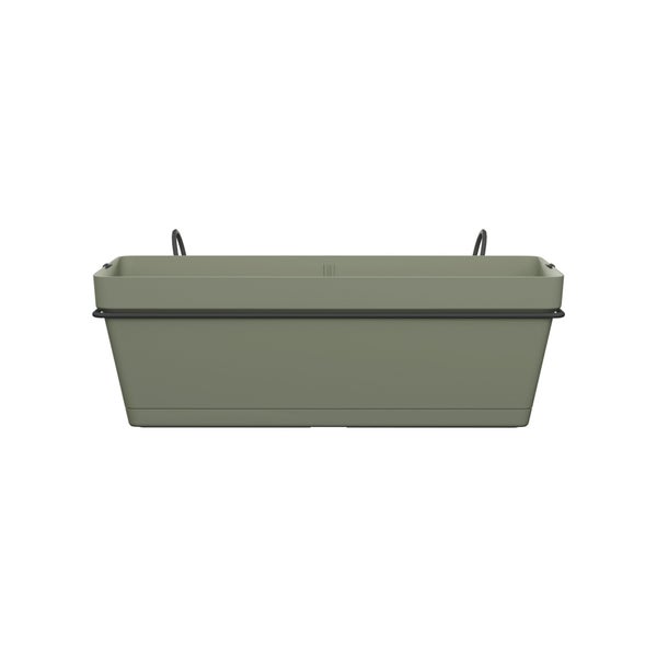 Jardinière et support plastique NATERIAL L.50 x l.49.97 x H.19.156 cm vert
