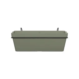 Jardinière et support plastique NATERIAL L.50 x l.49.97 x H.19.156 cm vert