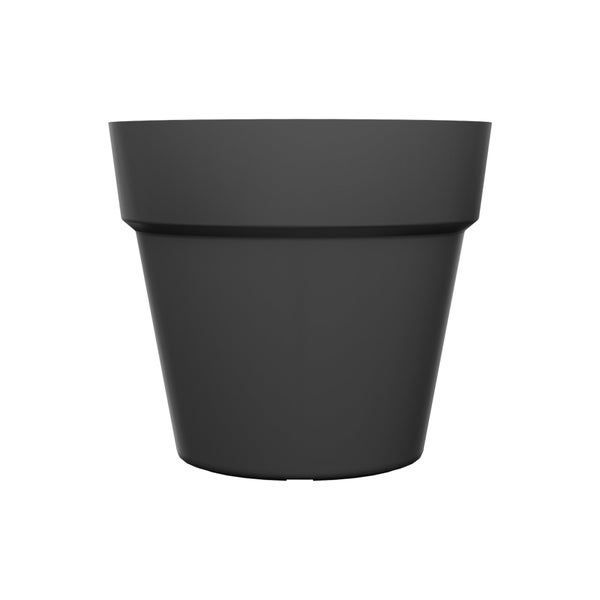 Pot plastique NATERIAL Diam.29.5 x H.25.8 cm anthracite