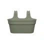 Jardinière balcon polypropylène NATERIAL L.26,6 x l.35 x H.24.8 cm vert olive