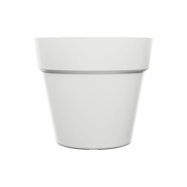 Pot plastique NATERIAL Diam.29.5 x H.25.8 cm blanc