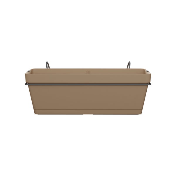 Jardinière et support plastique NATERIAL L.50 x l.49.97 x H.19.156 cm taupe