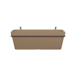Jardinière et support plastique NATERIAL L.50 x l.49.97 x H.19.156 cm taupe