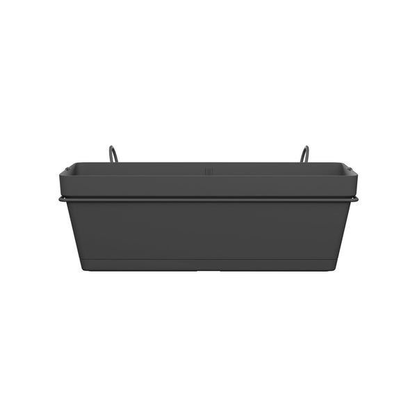 Jardinière et support plastique NATERIAL L.50 x l.49.97 x H.19.156 cm anthracite
